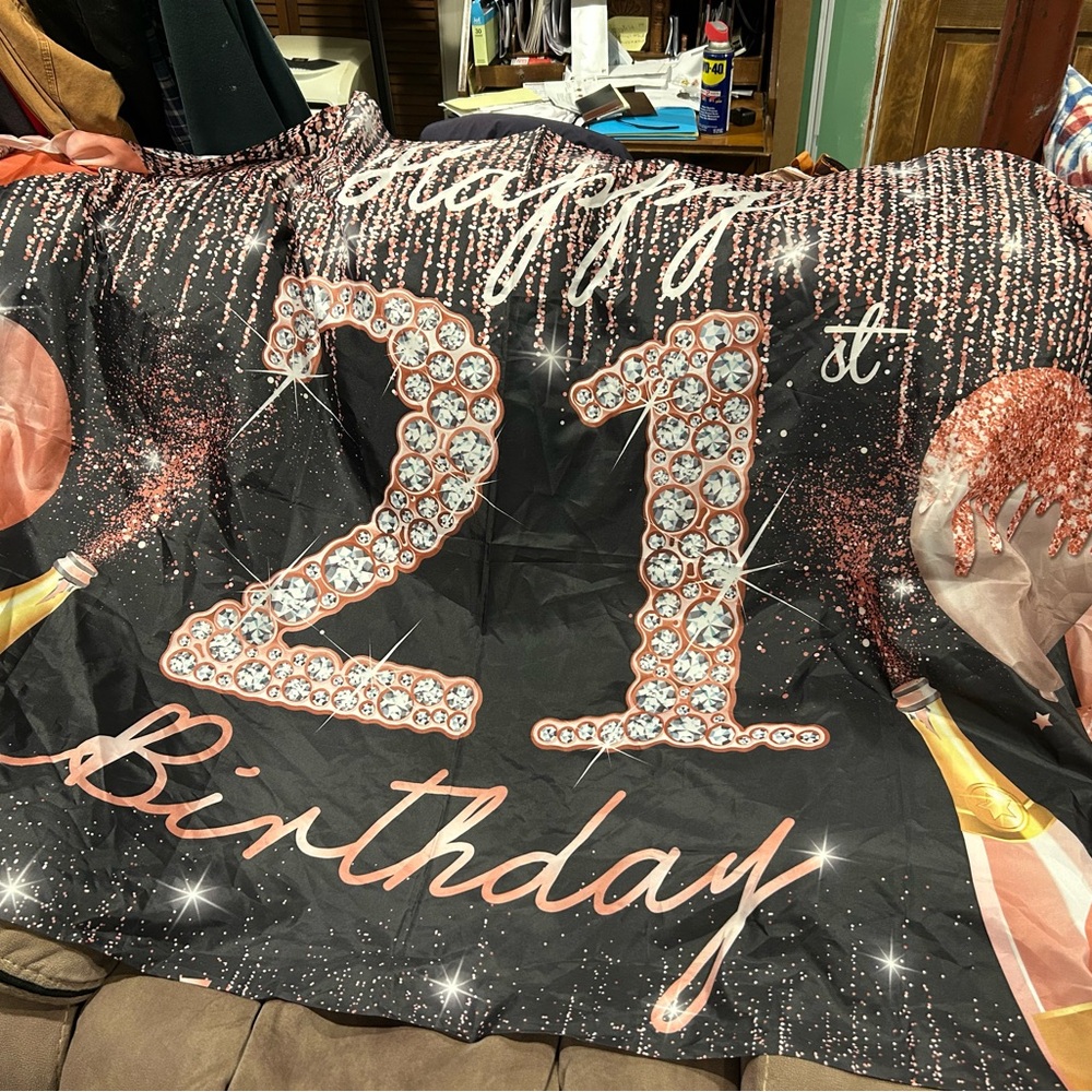 Happy 21st Birthday Banner